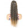 Curly Long Capless Ponytails Trendy Synthetic Wig - BLACK 