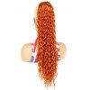 Curly Long Capless Ponytails Trendy Synthetic Wig - ORANGE 