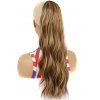 Wavy Capless Long Ponytail Trendy Synthetic Wig - LIGHT COFFEE 