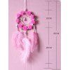 Rose Faux Feather Hanging Wall Trendy Dream Catcher Home Decor - LIGHT PINK 
