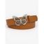 Ceinture PU Boucle en Forme de Papillon en Strass - multicolor C 