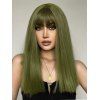 Straight Full Bang Long Capless Cosplay Synthetic Wig - DEEP GREEN 22INCH