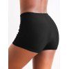 Pastel Color Hollow Out Mesh Tankini Swimsuit Boyleg Tankini Two Piece Swimwear Padded Adjustable Strap Bathing Suit - BLACK XXL