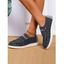 Lace Up Heather Thick Platform Outdoor Shoes - Rose clair EU 41