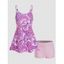 Maillot de Bain Tankini Rembourré à Imprimé Cachemire Deux Pièces - Rose clair XL