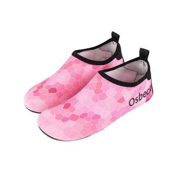 

Geometric Ombre Slip On Outdoor Creek Shoes, Light pink