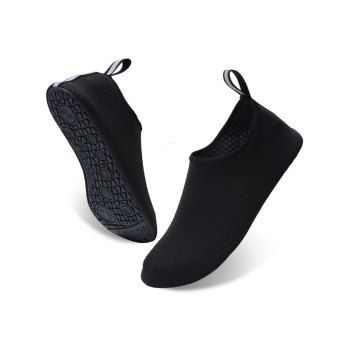 

Plain Color Slip On Flat Platform Outdoor Creek Shoes, Black
