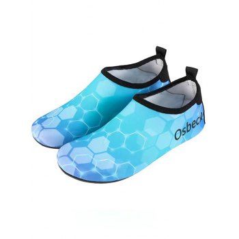 

Printed Slip On Flat Platform Outdoor Casual Shoes, Blue