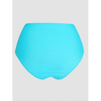 Colorblock Sheer Mesh Bikini Swimsuit Cut Out Crossover Padded Bikini Two Piece Swimwear Ruched High Waist Bathing Suit