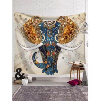 

Printed Elephant Trendy Tapestry Hanging Wall Home Decor, Multicolor