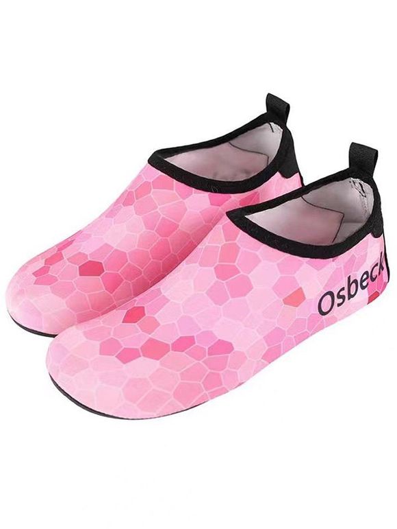 Geometric Ombre Slip On Outdoor Creek Shoes - Rose clair EU (36-37)