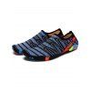 Breathable Printed Slip On Casual Creek Shoes - Bleu profond EU 39