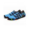 Breathable Printed Slip On Casual Creek Shoes - Bleu EU 39