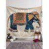 Tapisserie Pendante Murale Style Ethnique à Imprimé Eléphant Géométrique - multicolor 95 CM X 73 CM