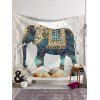 Tapisserie Pendante Murale Style Ethnique Eléphant à Imprimé Géométrique - multicolor 95 CM X 73 CM