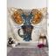 Tapisserie Murale Pendante Décoration D'Art Eléphant - multicolor 95 CM X 73 CM