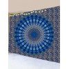 Tapisserie Murale à Imprimé Fleurs en Tourbillon Style Bohémien Décor Maison - Bleu 150 CM X 130 CM