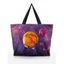 Galaxy Planet Pattern Zipper Trendy One Shoulder Bag - multicolor C 