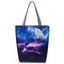 Jellyfish Pattern Zipper Trendy One Shoulder Bag - multicolor C 