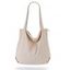 Sac à Bandoulière Simple Texturé Zippé en Couleur Unie - Blanc 