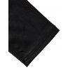 T-shirt Décontracté Long à Taille Haute à Lacets - Noir S