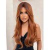Wavy Long Middle Part Capless Trendy Synthetic Wig - CHESTNUT RED 26INCH