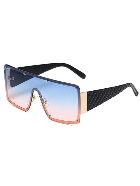 Lunettes Solaires Une Pièce sans Monture Large