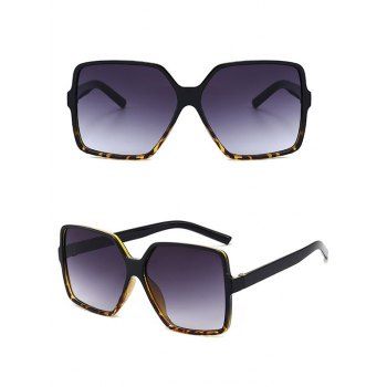 

Leopard Frame Ombre Square Lens Outdoor Sunglasses, Black