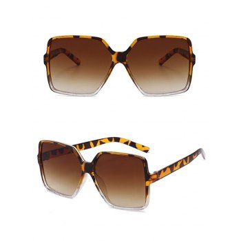 

Leopard Frame Ombre Square Lens Outdoor Sunglasses, Coffee