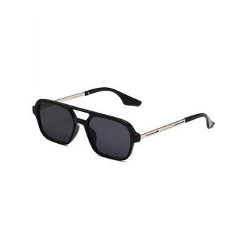 

Outdoor Sunproof Plastic Frame Crossbar Sunglasses, Black