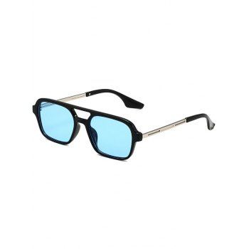 

Outdoor Sunproof Plastic Frame Crossbar Sunglasses, Blue