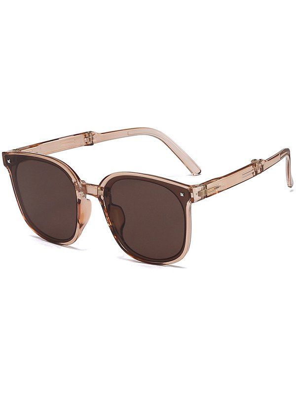 Streetwear Outdoor Oval Sunglasses - LIGHT COFFEE 