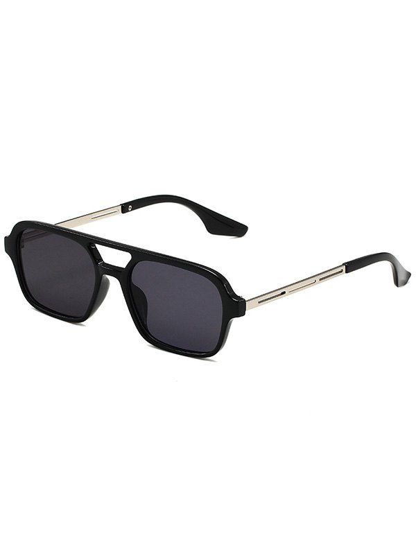 Outdoor Sunproof Plastic Frame Crossbar Sunglasses - BLACK 