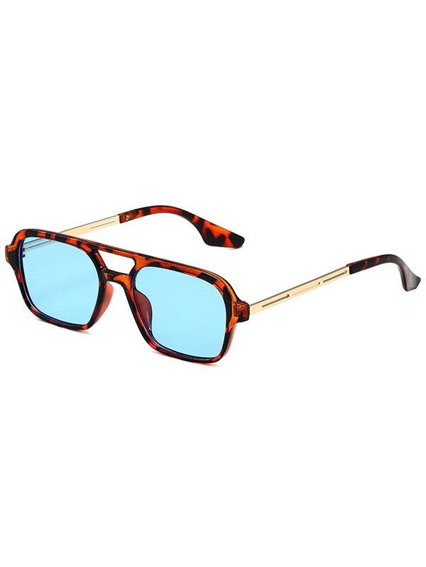 Outdoor Sunproof Plastic Frame Crossbar Sunglasses - multicolor A 