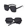 Square Oversized Outdoor Sunglasses - BLACK 