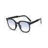 Streetwear Outdoor Oval Sunglasses - BLACK 