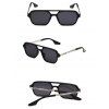 Outdoor Sunproof Plastic Frame Crossbar Sunglasses - BLACK 