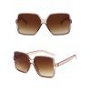 Square Oversized Outdoor Sunglasses - WHITE 