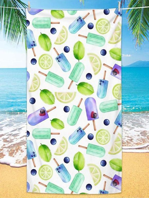 Serviette de Plage Tendance Carrée à Imprimé Fruit Partout - multicolor 75 CM X 150 CM
