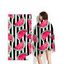 Serviette de Plage Tendance Carrée à Imprimé Melon et Rayures - multicolor 70 CM X 150 CM