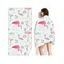 Serviette de Plage Tendance à Imprimé Flamants en Forme Carrée - multicolor 70 CM X 150 CM