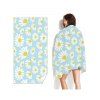 Serviette de Plage Tendance Carrée à Imprimé Marguerites - multicolor 70 CM X 150 CM