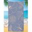 Serviette de Plage Tendance Carrée à Imprimé Feuilles et Fleurs - multicolor 75 CM X 150 CM