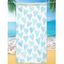 Serviette de Plage Elégante en Forme Carrée à Imprimé Cœur - multicolor 75 CM X 150 CM