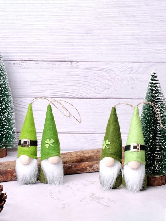 4 Pièces Poupées Ornements à Suspendre - Vert clair 17 CM X 6 CM X 5 CM