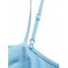 Robe Mi-longue Asymétrique à Bretelles Spaghetti - Bleu clair XXL