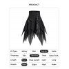 Lace Up Layered Asymmetric Skirt Solid Color Handkerchief Skirt - BLACK XXL