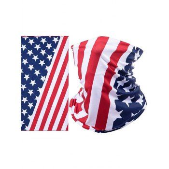 

American Flag Face Mask Riding Sunscreen Dustproof Headscarf Face Mask, Red