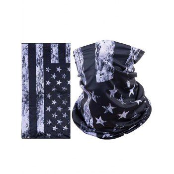 

American Flag Face Mask Riding Sunscreen Dustproof Headscarf Face Mask, Dark gray