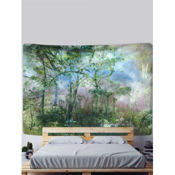 

Plant Scenic Print Home Decor Hanging Wall Tapestry, Deep green